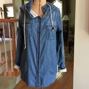 Anthropologie Holding Horses Denim Shirt. Sz XS